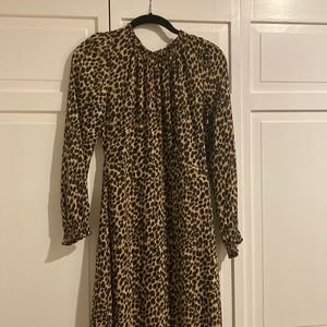 J Crew Leopard pattern dress